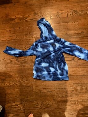 Under Armour Kids Blue Tie-Dye Hooded Pullover